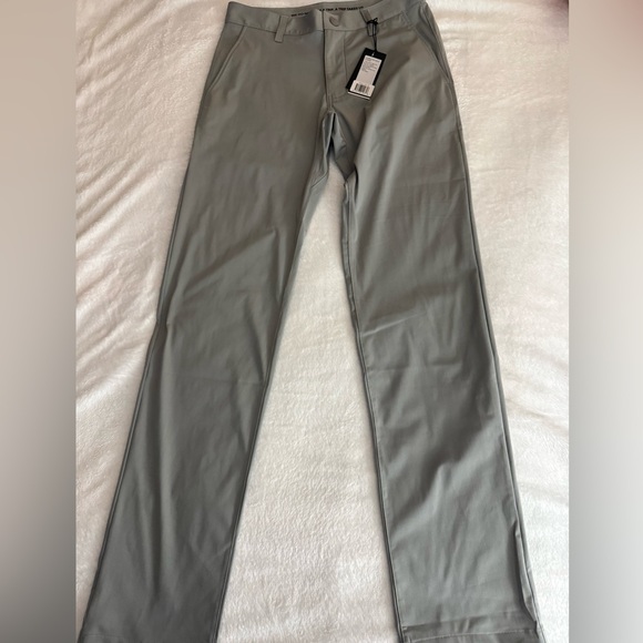 NWT Rhone Commuter men’s Pants classic flex-knit fabric gray 28x33 $138 - Picture 2 of 6